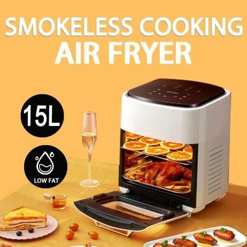 🔹️😎JUST MADE FOR YOU🌽🪄Silverkrest 15ltrs air fryer.360° high-speed hot air circulation. 
Safe and non-toxic
Good heat resistance.
 High quality non-stick pan liner. 
Inner liner material: Non-stic