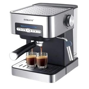✨️Stay Tuned✨️🌱Sokany Expresso coffee machine.Convenient - 6-cup coffee maker with heating plate, perfect for home, apartment, dorm, or work space 

Easy to operate - Just press the on/off switch to