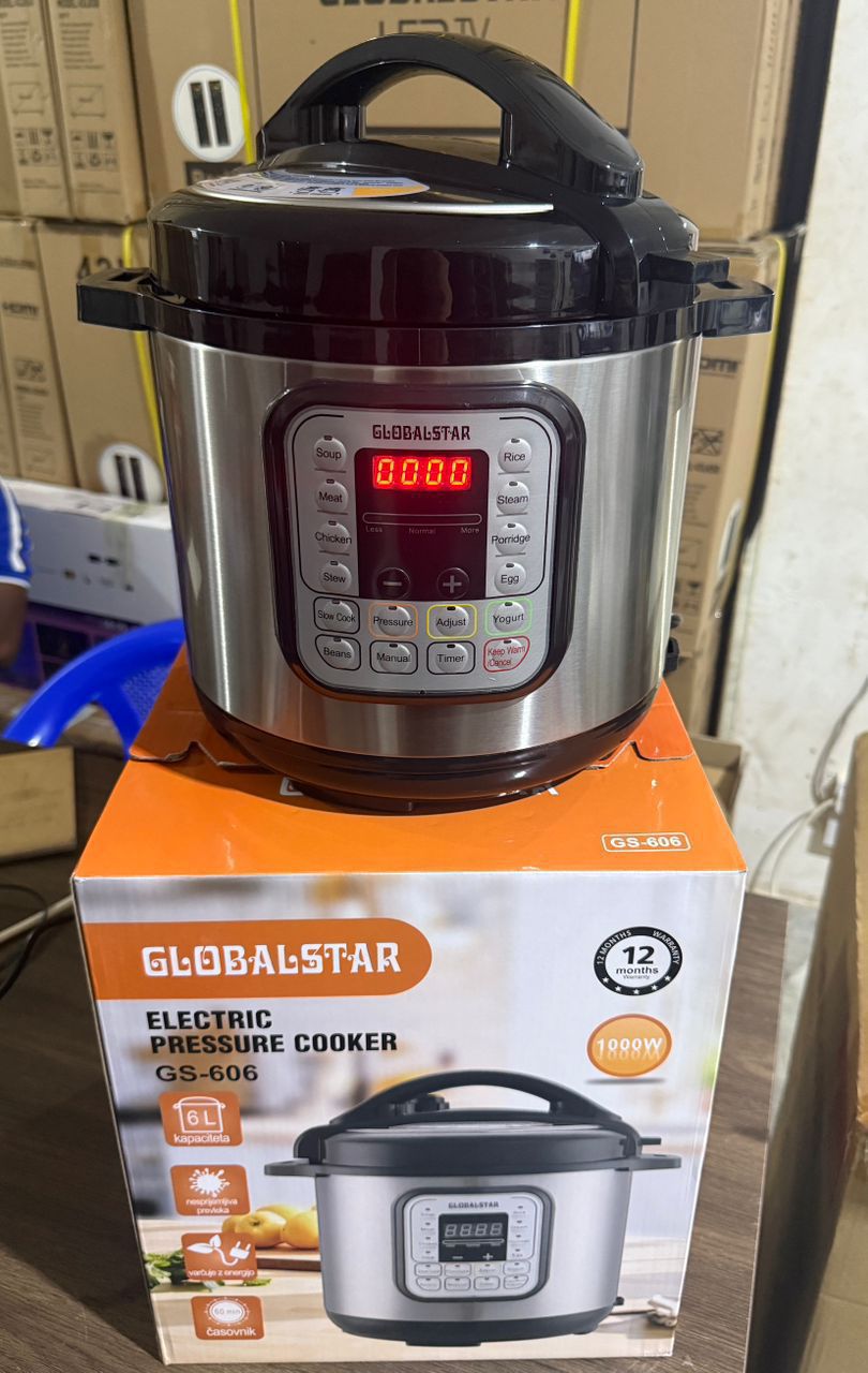 6 Litres Globalstar Pressure Cooker
Cook faster, smarter, and more efficiently with the 6 Litres Globalstar Pressure Cooker — the perfect kitchen essential for saving time while delivering delicious,