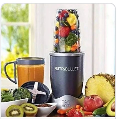 🥤 NutriBullet Blender (High-Speed Personal Blender) 🥤
Blend your way to a healthier lifestyle with this powerful and compact NutriBullet blender designed for smoothies, juices, and nutrition-packed