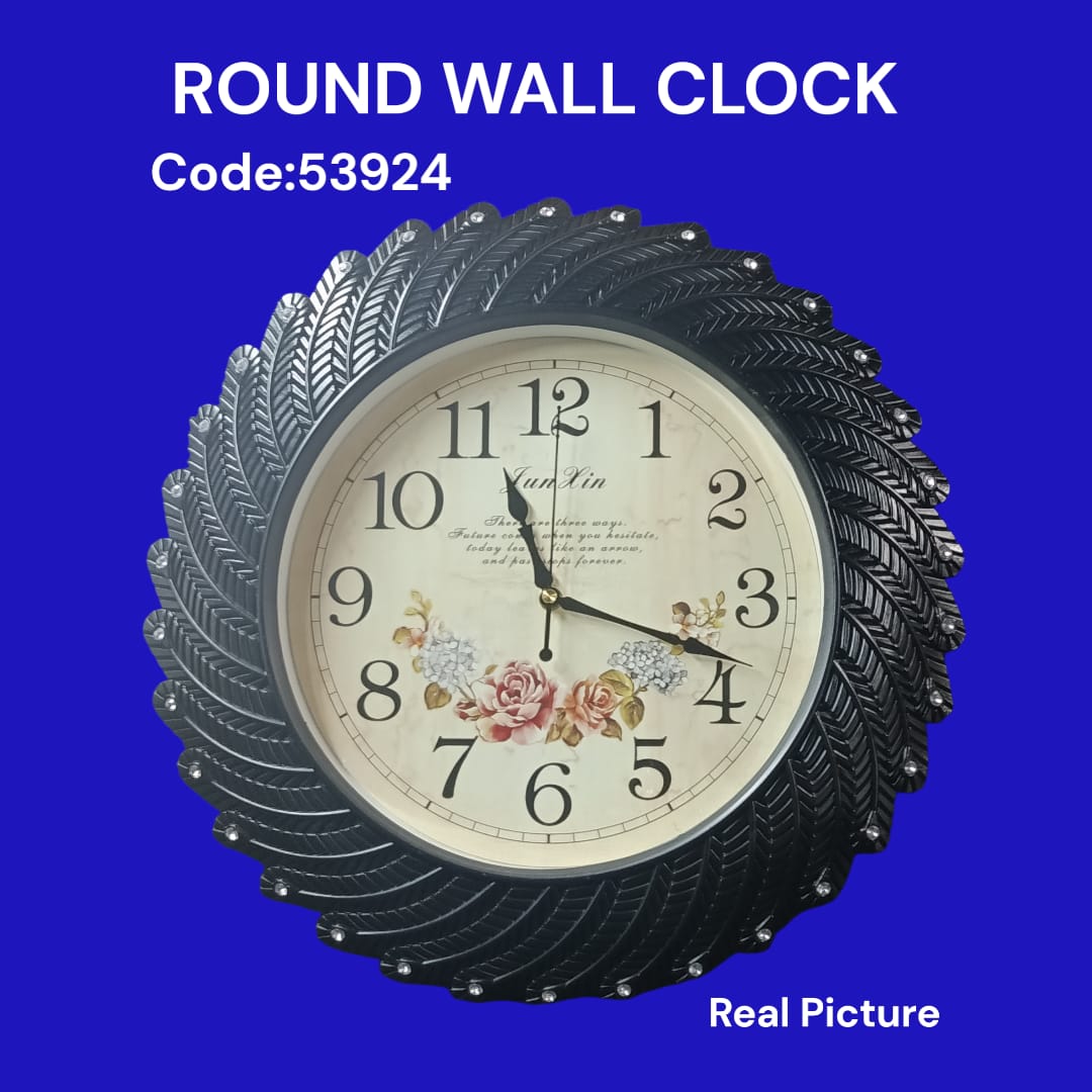 WALL CLOCK

 Clear, easy-to-read numbers

✔️ Modern & stylish design

✔️ Durable and reliable timekeeping

✔️ Perfect for home or office use