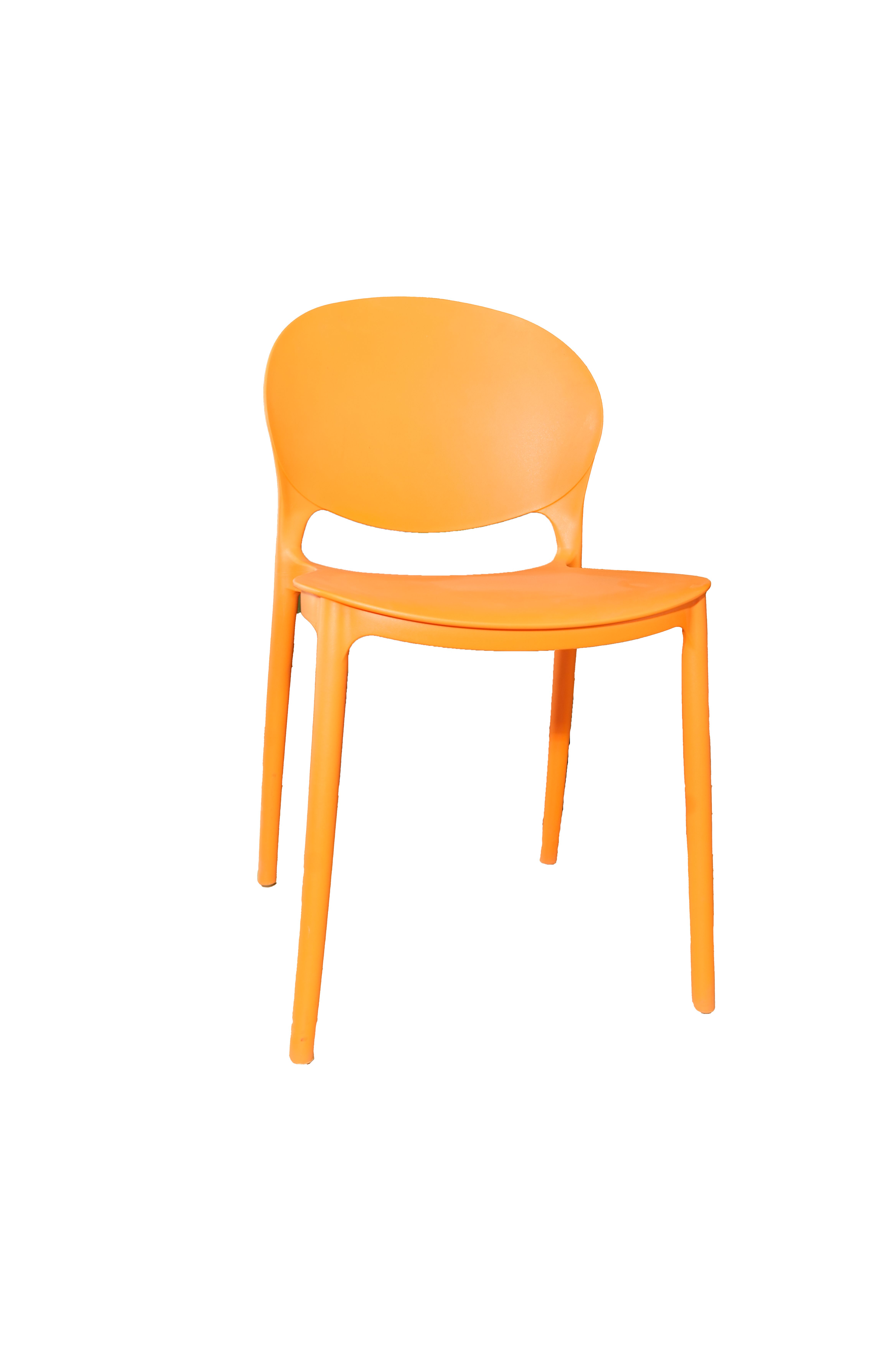 Modern Plastic Chair. Designed for both comfort and durability its ideal for dining rooms restaurants or outdoor use.