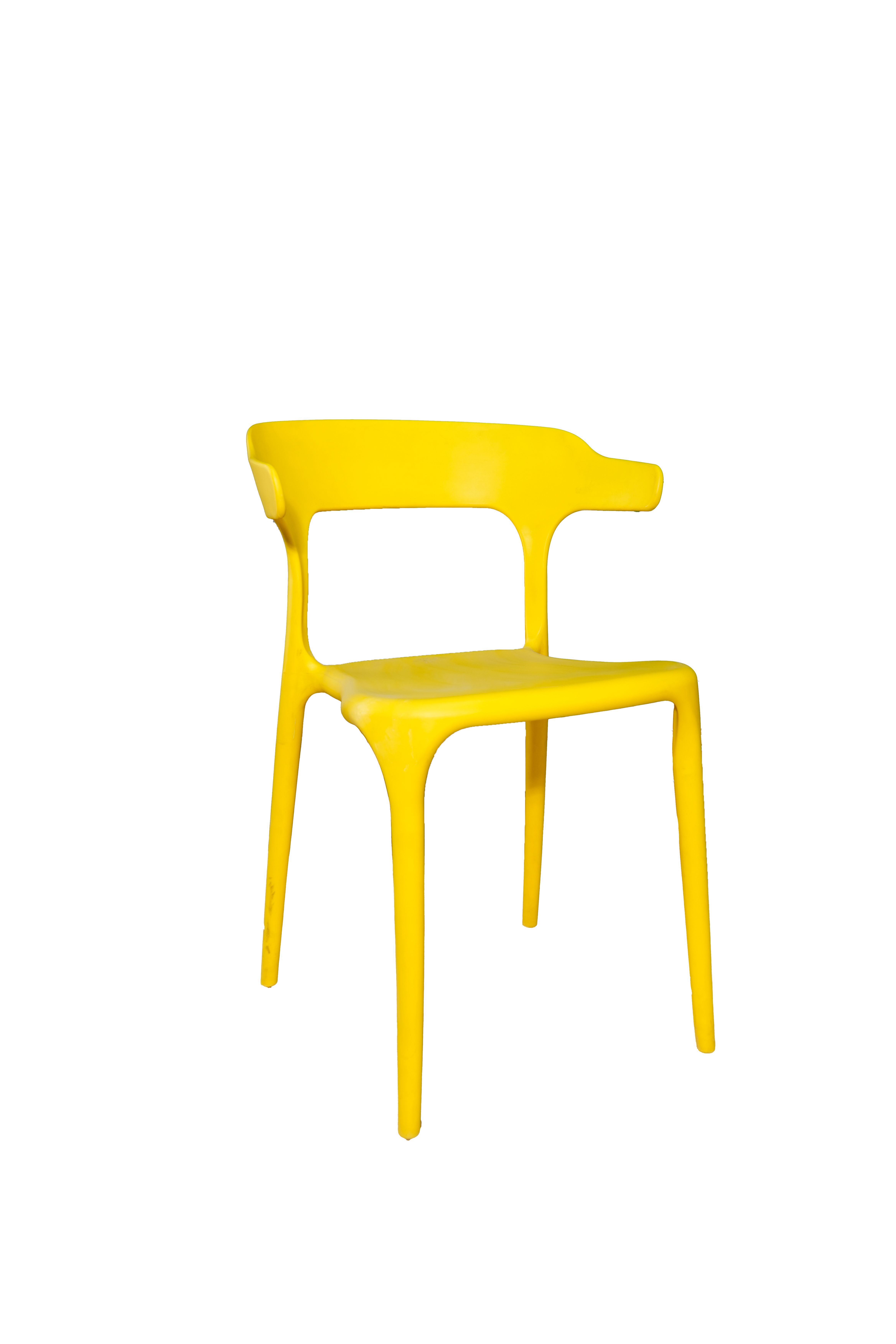 Modern Plastic Chair. Designed for both comfort and durability its ideal for dining rooms restaurants or outdoor use.