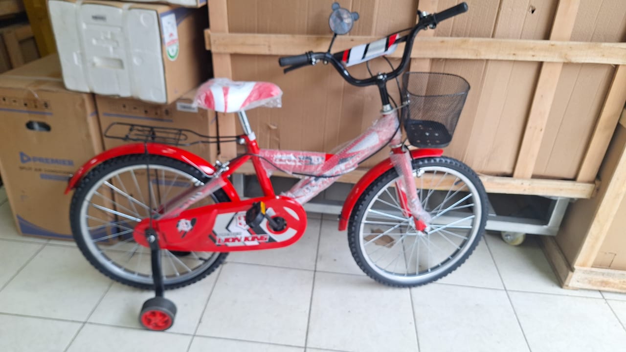 Lion King bikes Size 16(4 to 7yrs) with trainer Wheels