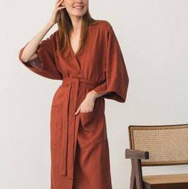 Bathrobes Cosy and soft  Cotton Bathrobes Fleece Bathrobe Long Shawl Collar Unisex Bathrobe