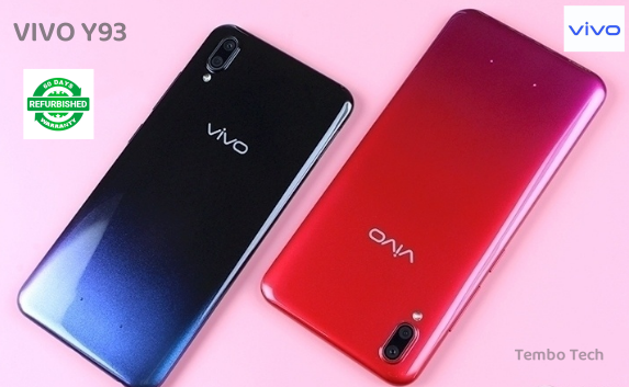Refurbished VIVO Y93 Smartphone 4G RAM+64G ROM Unlock 6.2" Screen Dual SIM 2G/3G/4G/LTE 13MP+2MP Cameras Bluetooth Google toolsle pre-installed