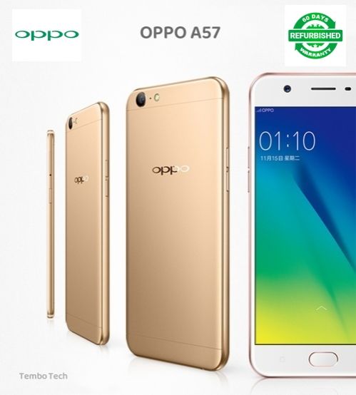 Refurbished OPPO A57 Smartphone 3G RAM+32G ROM Unlock 5.5" Screen Dual SIM 2G/3G/4G/LTE 13MP+16MP Cameras Fingerprint recognition Bluetooth Split Screen Game Acceleration Google tools