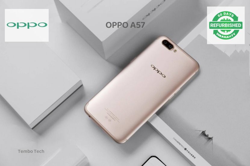 Refurbished OPPO A57 Smartphone 3G RAM+32G ROM Unlock 5.5" Screen Dual SIM 2G/3G/4G/LTE 13MP+16MP Cameras Fingerprint recognition Bluetooth Split Screen Game Acceleration Google tools