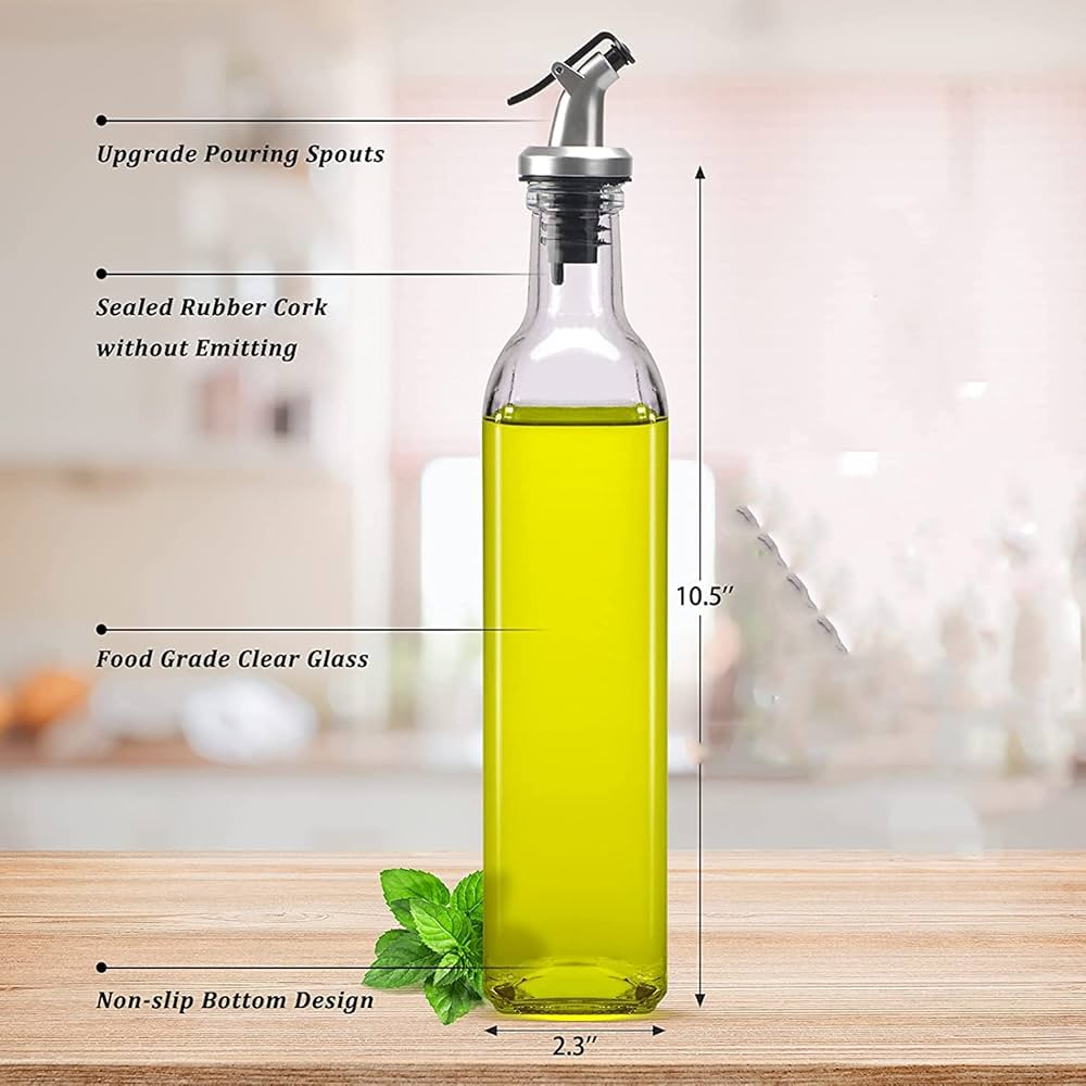 ✨ Kitchen Upgrade Alert! ✨Introducing the High-Quality 2-in-1 Glass Oil Dispenser Set – 2 pieces, 580ml each! 🫒🍶📌 Perfect for oil, vinegar, soy sauce & more

📌 Sleek glass design with easy-pour sp