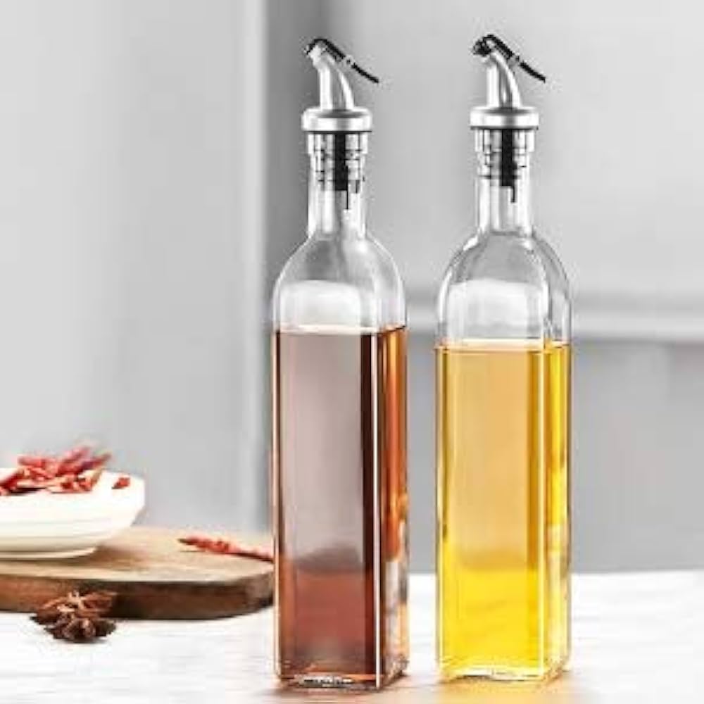 ✨ Kitchen Upgrade Alert! ✨Introducing the High-Quality 2-in-1 Glass Oil Dispenser Set – 2 pieces, 580ml each! 🫒🍶📌 Perfect for oil, vinegar, soy sauce & more

📌 Sleek glass design with easy-pour sp