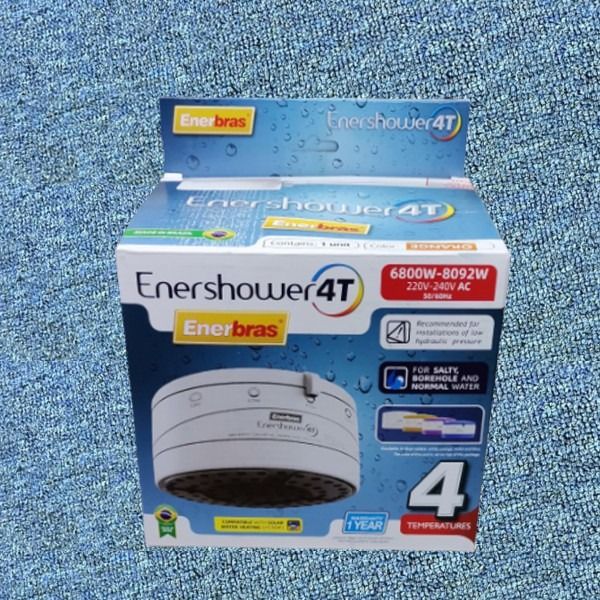High Quality 4 Temperature Settings (4T) Enerbras Instant Hot Shower Head Water Heater