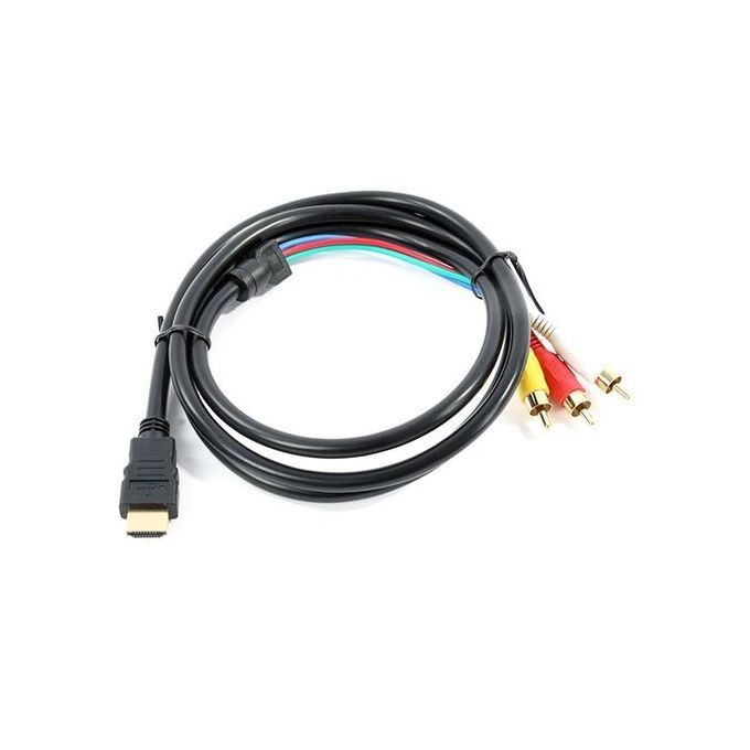 HDMI To 3-RCA Red White Yellow Video Audio Adapter Cable