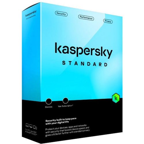 Kaspersky Standard Anti-Virus 2024 , 5 Devices , 1 Year , Online Banking Protection , Advanced Security , Performance Optimization , Laptop , Online Code