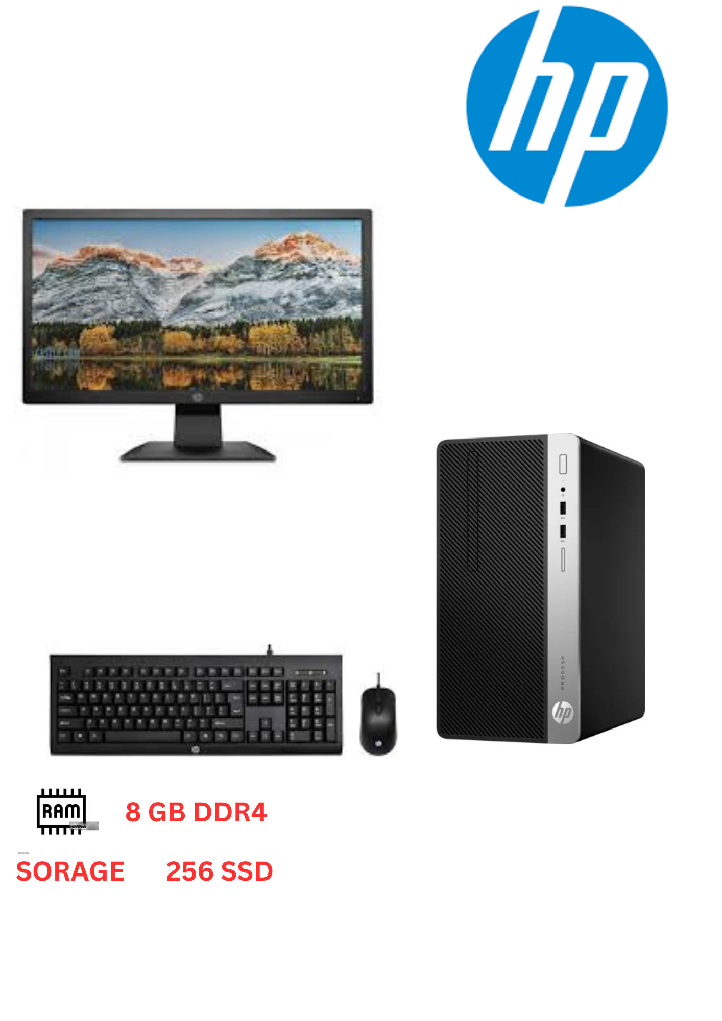 HP ProDesk 400 G5 Microtower Business PC full desktop