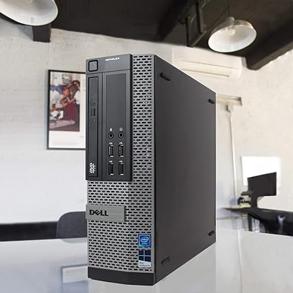 Dell Optiplex Desktop Computer- Intel PENTIUM .4GHz, 4 GB DDR3, New 500B HDD, Windows 10 Pro 64-Bit, WiFi, DVDRW + New Dell Full HD 19 inch LED Monitor