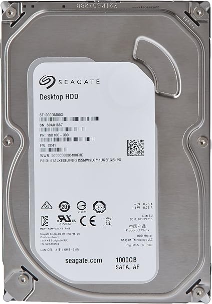 Seagate 1TB Desktop HDD Sata 6Gb/s 64MB Cache 3.5-Inch Internal drive