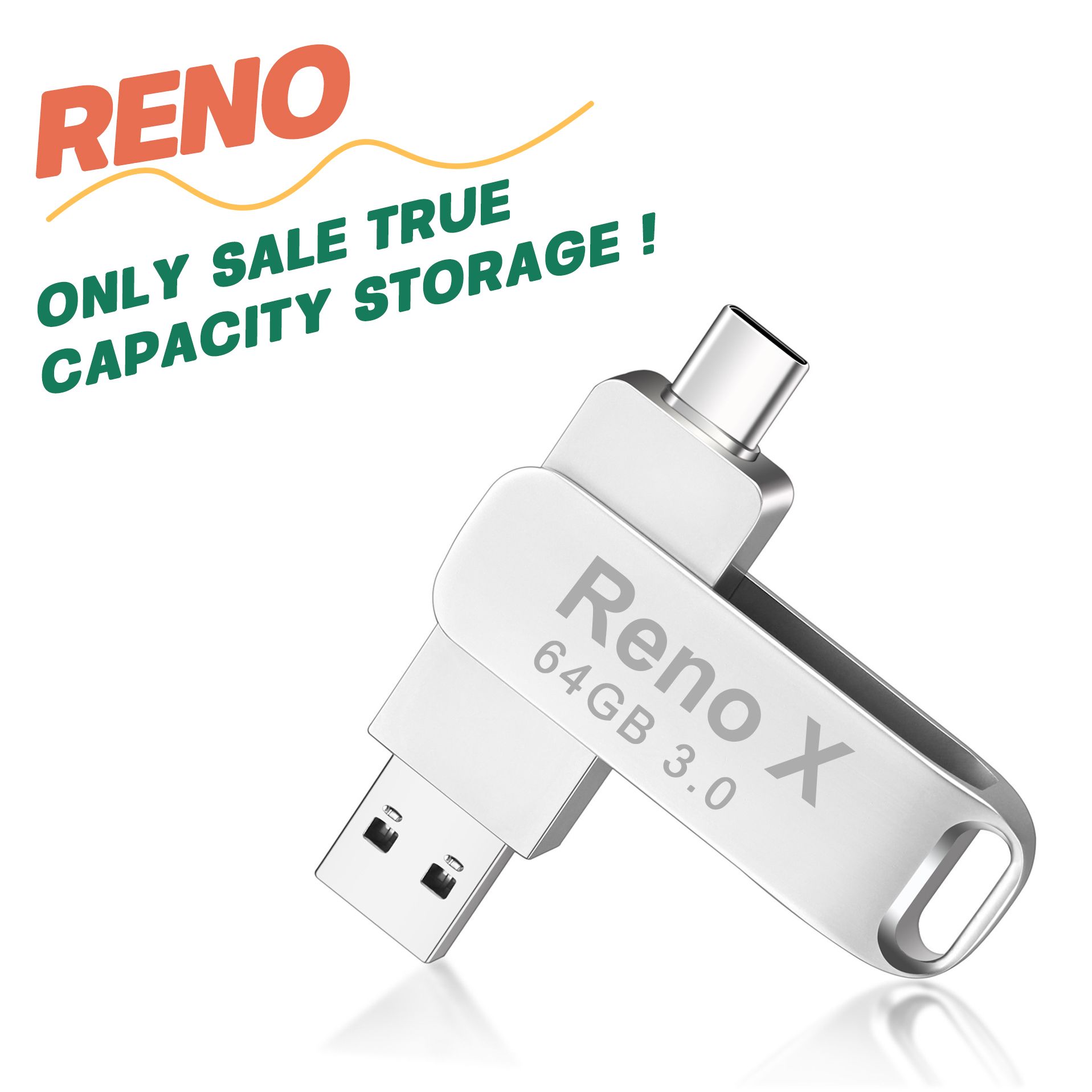 Phone  Flash Disk 64 G High Speed Waterproof Metal USB 3.0 Flash Drive External Hard Disk High Speed Waterproof Metal USB 3.0 Flash Drive USB Drive Type-C OTG USB 3.0 Flash