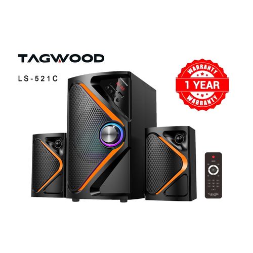 TAGWOOD LS-521C 2.1CH 6000W PMPO Woofer Home Audio Speaker BLUETOOTH/FM/SB/USB Subwoofer Speaker System