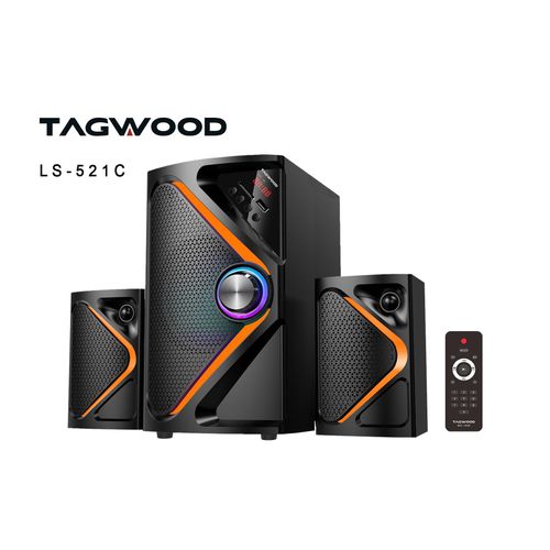 TAGWOOD LS-521C 2.1CH 6000W PMPO Woofer Home Audio Speaker BLUETOOTH/FM/SB/USB Subwoofer Speaker System
