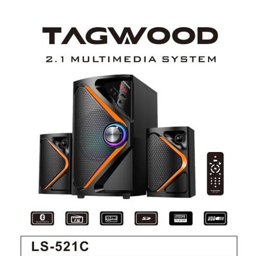 TAGWOOD LS-521C 2.1CH 6000W PMPO Woofer Home Audio Speaker BLUETOOTH/FM/SB/USB Subwoofer Speaker System