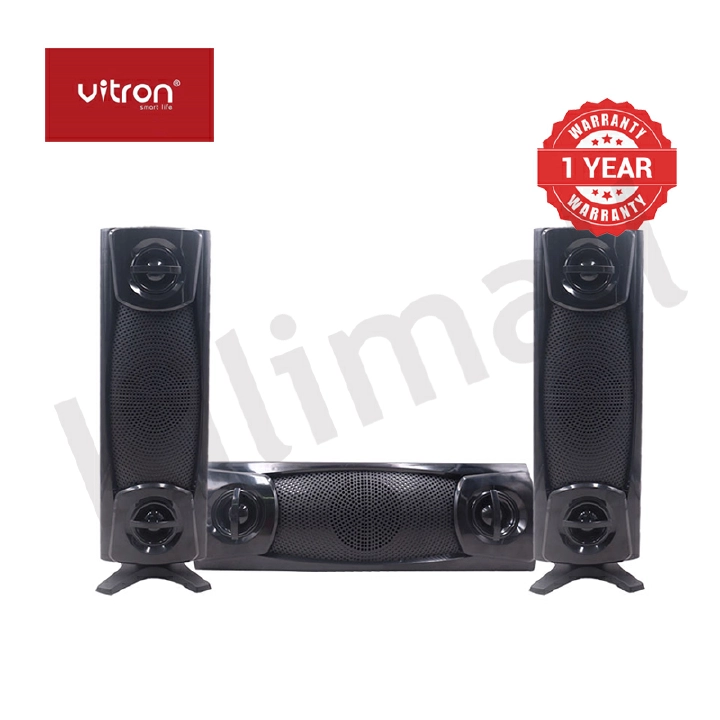 Vitron 3.1CH V642 X-Bass Home Theatre System with Remote Control Bluetooth Woofer Speaker System Subwoofer Home Audilo System USB SD MP3 FM Radio 10000W