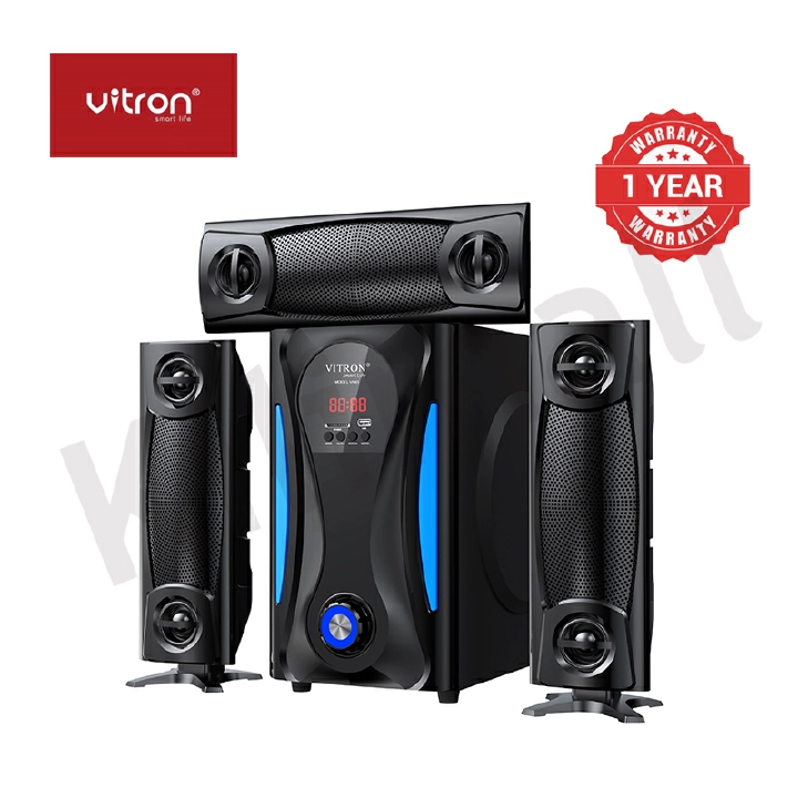 Vitron V643 3.1CH X-Bass Home Theatre System with Remote Control Bluetooth Woofer Speaker System Subwoofer Home Audilo System USB SD MP3 FM Radio 10000W