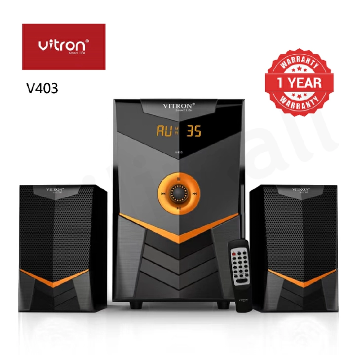 Brand New Vitron V403 2.1CH Multimedia Bluetooth Woofer Home Audio System Speaker System AC/DC Subwoofer 5000W with Remote Control