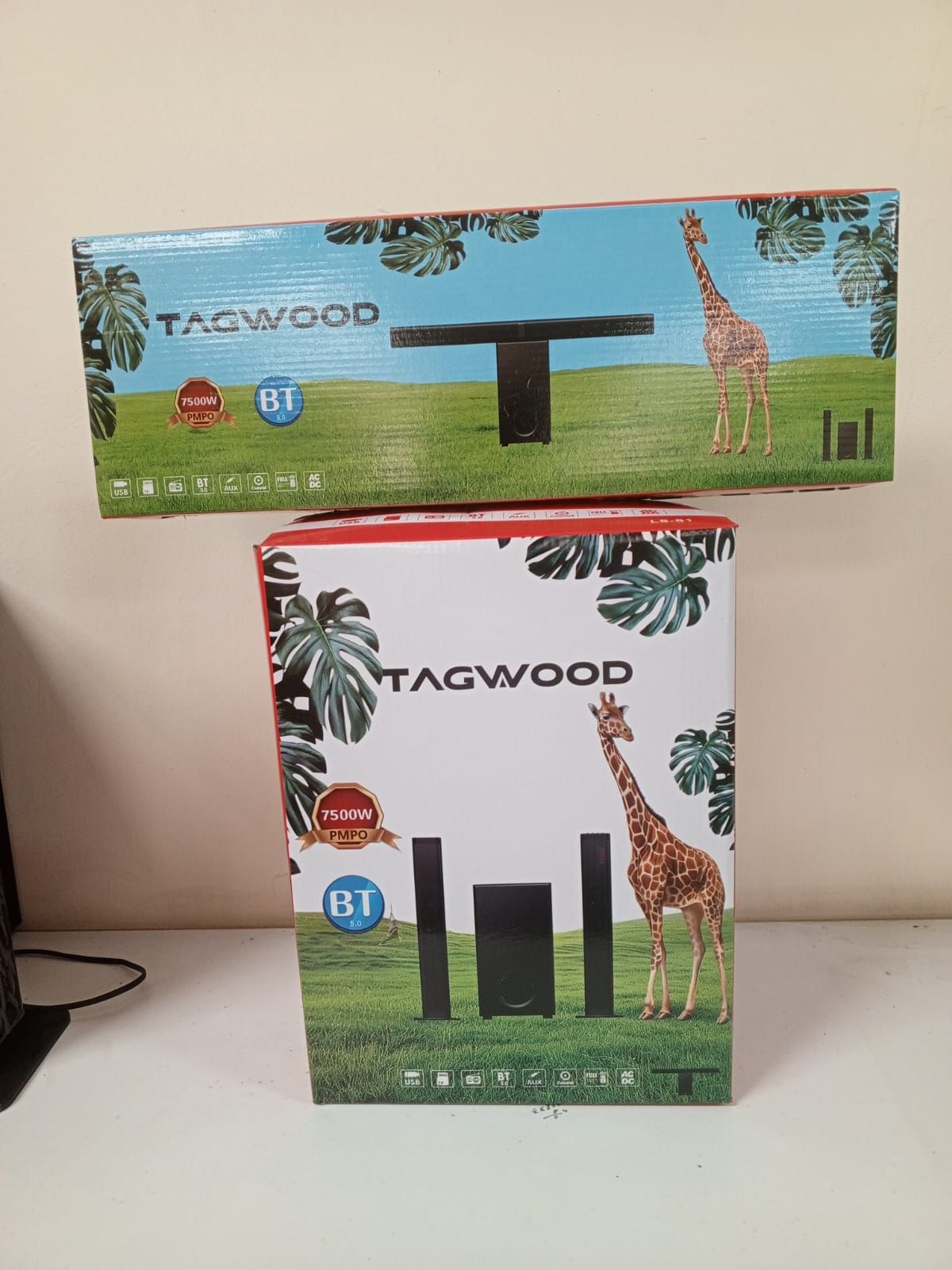 TAGWOOD LS-S1 2.1CH wired Soundbar System 12000w Subwoofer Soundbar Multimedia Home Audio SPEAKER BLUETOOTH/FM/SB/USB Subwoofer Speaker System
