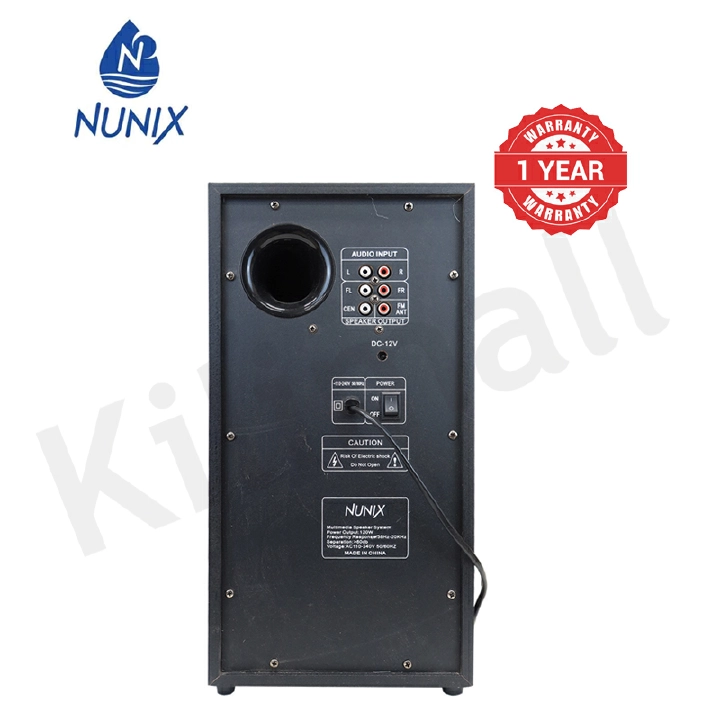 Nunix A22 3.1CH Channel Multimedia Subwoofer Speaker System Mini Home Theater  12000W PMPO Bluetooth Woofer