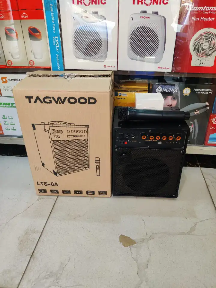 TAGWOOD LTS-6A Trolley Speaker Poarteable Portable Speaker Subwoofer Outdoor Speaker ,Bluetooth,Free Wireless Microphone & a Built in Battery Woofer