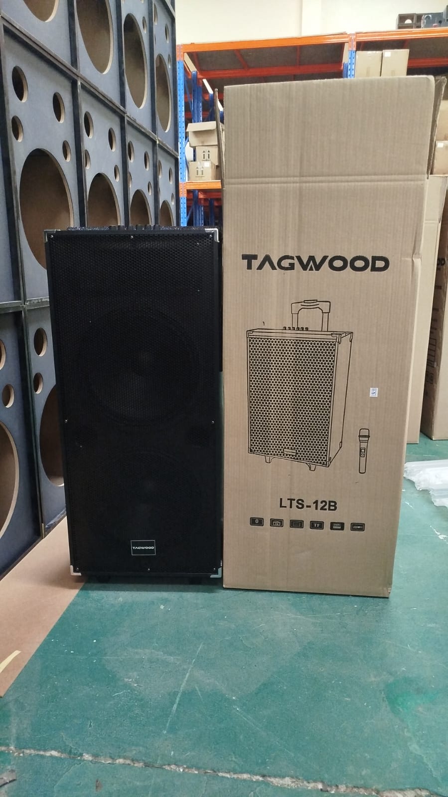 TAGWOOD LTS-12B Trolley Speaker Double Speaker With Microphone12000W Out-Door Subwoofer Multimedia Speaker With Li-Battery ,Wireless Mic, Bluetooth