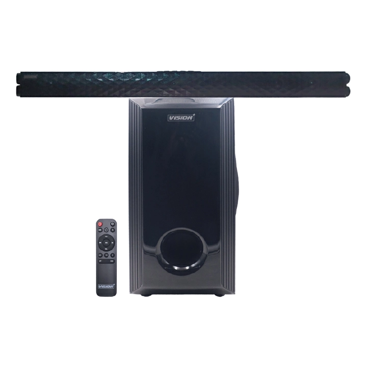 Vision Plus VP2110SB 2.1 CH Soundbar Multi Media Sound Bar Vision Plus Speaker  Bluetooth | USB | SD CARD 110 RMS Woofer System