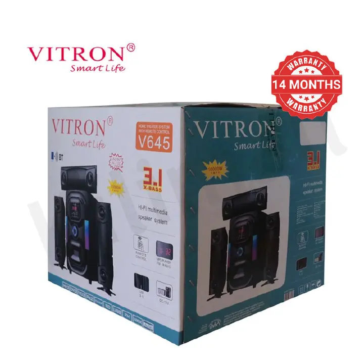 Brand New Vitron V645 3.1CH Home Theater Speaker System Sound System best Quality woofer 10000W Home Audio AC/DC Bluetooth Woofer Speaker System Subwoofer Home Audio System