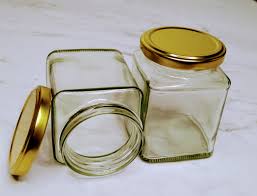 5 pcs 250ml Milly Square Jar – Premium Glass Storage Container with Airtight Seal for Kitchen, Pantry, and Craft Organization