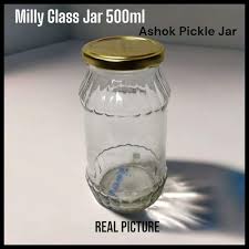 5 pcs Milly 500ml Glass Jar – Stylish Storage for Your Kitchen or Home!