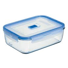 Luminarc Pure Box Rectangle Glass Containers – Airtight, Leakproof Food Storage in 38cl, 82cl, 122cl & 197cl Sizes for Home, Office, or Travel Use