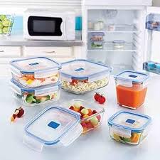 Luminarc Pure Box Square – Premium Airtight Glass Food Storage Containers (38cl, 76cl, 122cl) for Fridge, Freezer, Microwave & Dishwasher Use