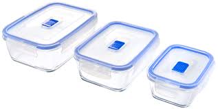 Luminarc Pure Box Square – Premium Airtight Glass Food Storage Containers (38cl, 76cl, 122cl) for Fridge, Freezer, Microwave & Dishwasher Use