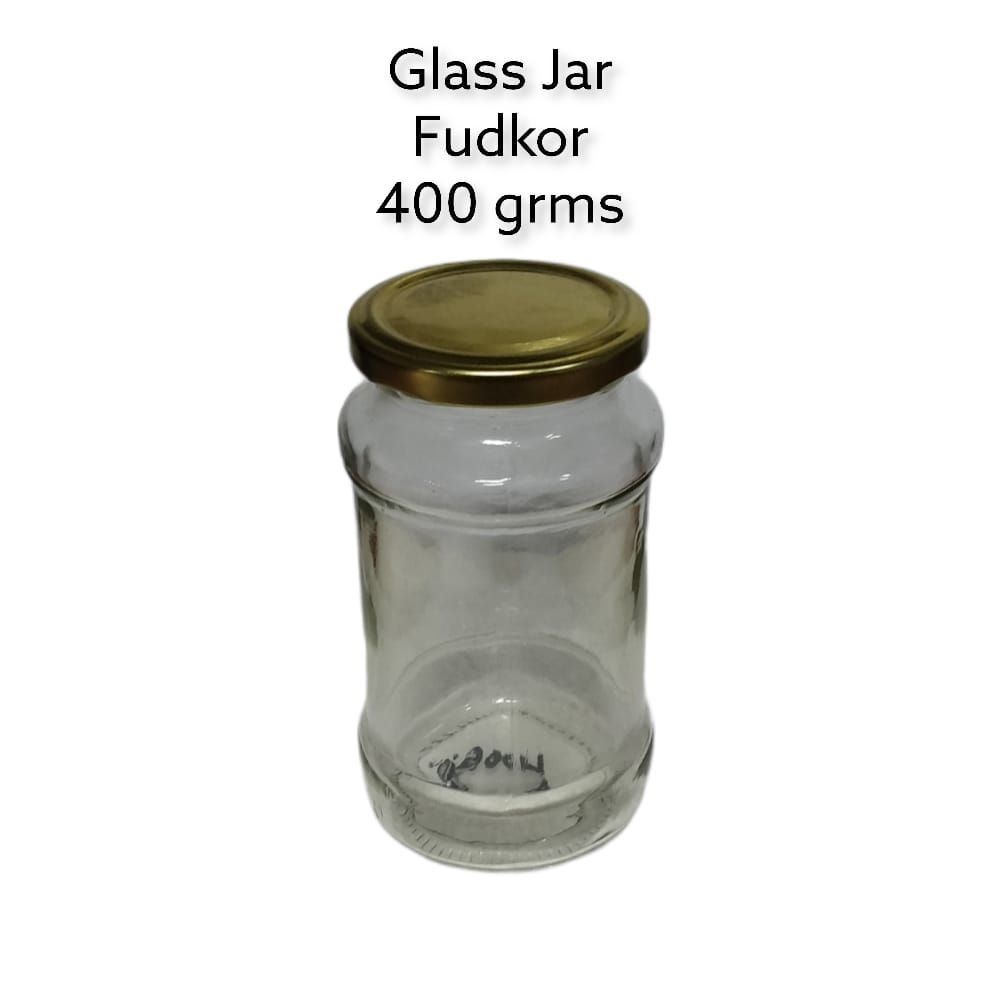 400GRM/ML Milly Glass Jar – Airtight Clear Storage Container for Spices, Grains, Coffee, Snacks & Kitchen Organization