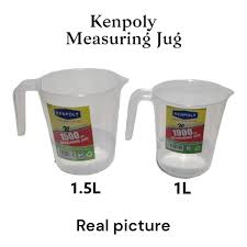 Kenpoly Measuring Jug – Durable, Easy-Pour Plastic Measuring Jug for Home, Baking, and Commercial Kitchen Use (Available in 1.0L and 1.5L Sizes)