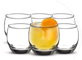 Salto Redberry Glass Tumblers 300ml – Set of 6 Elegant Drinking Glasses for Water, Juice, Cocktails, and Everyday Use