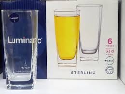 Luminarc Sterling Glass 33cl 6pcs – Premium Quality Clear Drinking Glass Set for Everyday Use, Parties, and Special Occasions – Durable, Elegant, and Dishwasher Safe