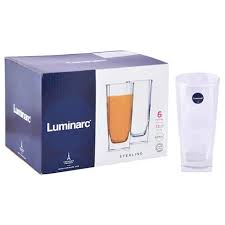 Luminarc Sterling Glass 33cl 6pcs – Premium Quality Clear Drinking Glass Set for Everyday Use, Parties, and Special Occasions – Durable, Elegant, and Dishwasher Safe