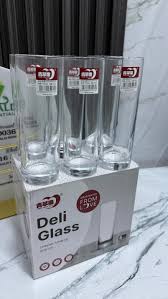 Deli Plain Glass 330ml 6pcs – Durable Drinking Glass Set for Everyday Use, Bar, Kitchen, and Office