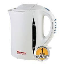 RM225 Ramtons Cordless Electric Kettle 1.7L – 2200W Fast Boil, Auto Shut-Off, Boil-Dry Protection, Indicator Light, Sleek White & Blue Design – Ideal for Home and Office Use