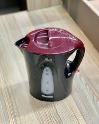 RM609 Ramtons Cordless Electric Kettle 1.7L – 2200W Fast Boil, Auto Shut-Off, Boil-Dry Protection, Water Gauge, Indicator Light, Anti-Slip Base – Sleek Black & Red Design for Home and Office Use