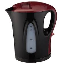 RM609 Ramtons Cordless Electric Kettle 1.7L – 2200W Fast Boil, Auto Shut-Off, Boil-Dry Protection, Water Gauge, Indicator Light, Anti-Slip Base – Sleek Black & Red Design for Home and Office Use