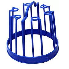 Kenpoly Plastic Glass Stand – Portable and Convenient Holder for Up to 6 Glasses – Ideal for Home & Outdoor Use