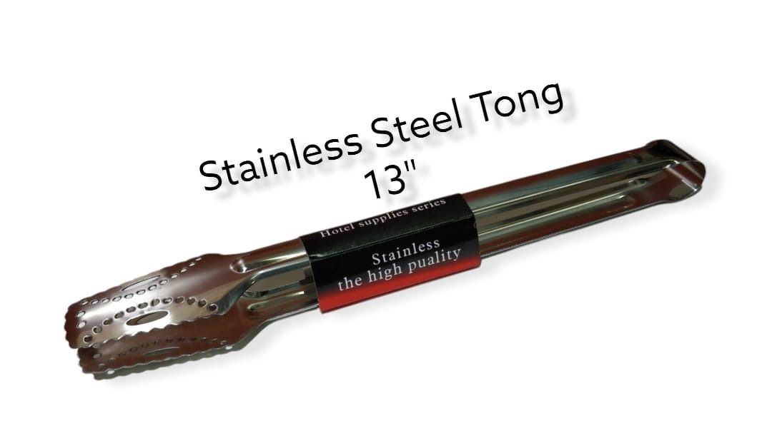 Stainless Steel Food Tong – Durable, Easy-Grip Kitchen Tongs for Cooking, Serving & Grilling – Rust-Resistant, Heatproof, and Easy to Clean