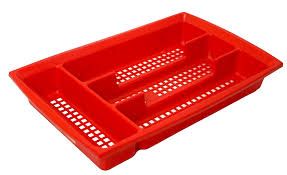 Kenpoly Plastic Cutlery Tray – Durable, Multi-Compartment Organizer for Kitchen Drawers, Keeps Spoons, Forks & Knives Neatly Arranged, Easy to Clean